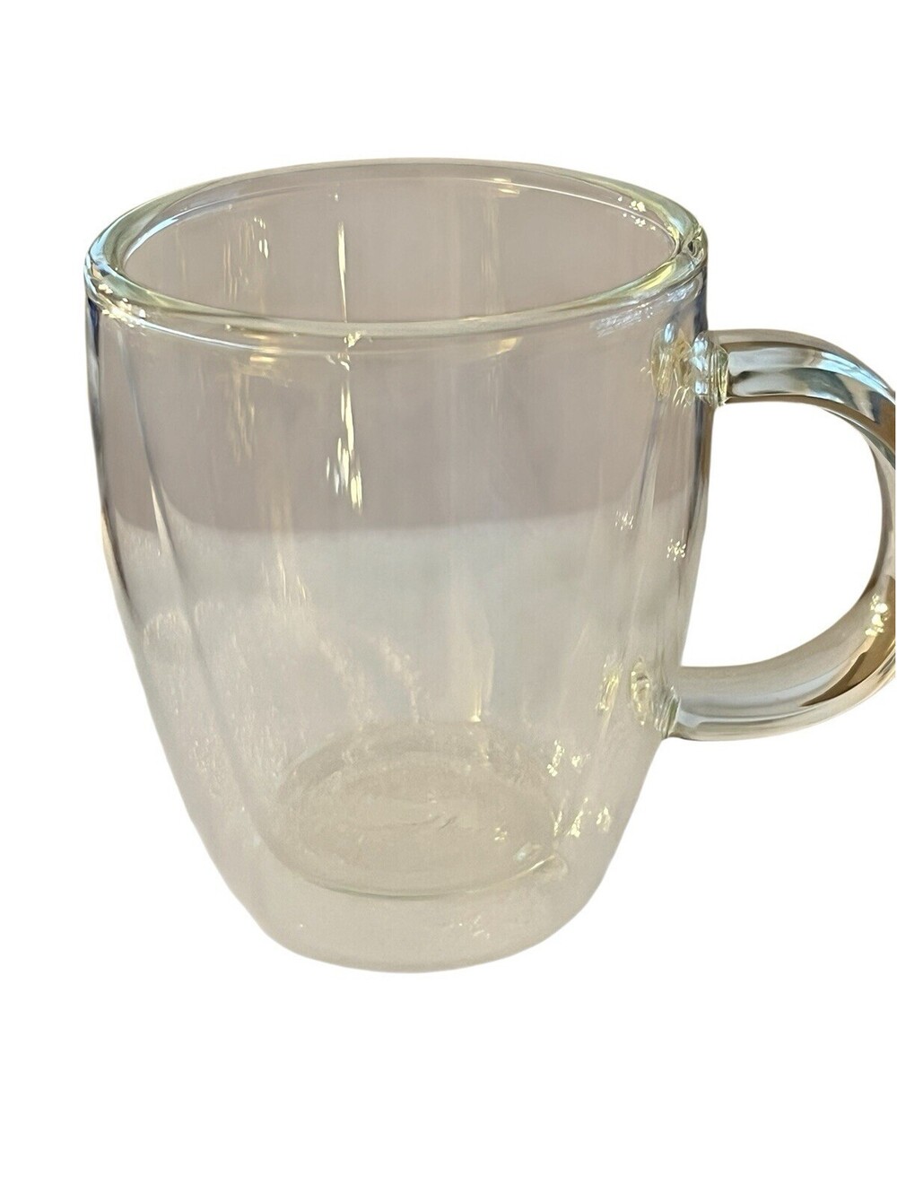Yuncang Double Wall Insulated Glass Coffee Cups Set of 4 (4-5 Ounce) Mugs NEW